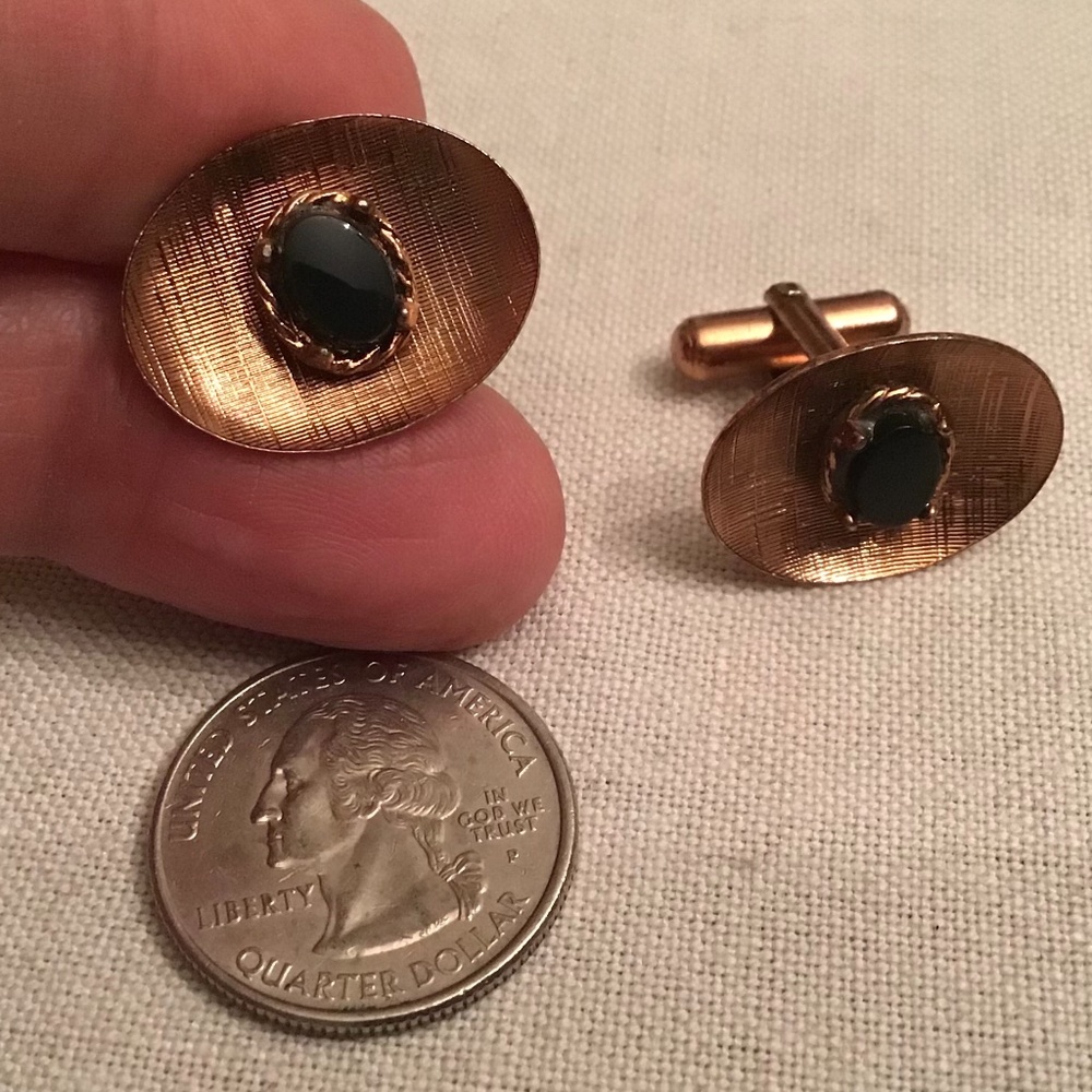 Vintage Copper Tone Cufflinks